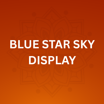 BLUE STAR SKY DISPLAY